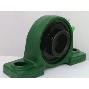 1 1/4" Bearing UCP206-20 Black Oxide Plated Insert + Pillow Block Cast Housing Mounted Bearings - VXB Ball Bearings