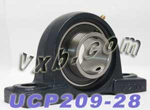 1 3/4 Bearing UCP209-28 + Pillow Block Cast Housing Mounted Bearings - VXB Ball Bearings