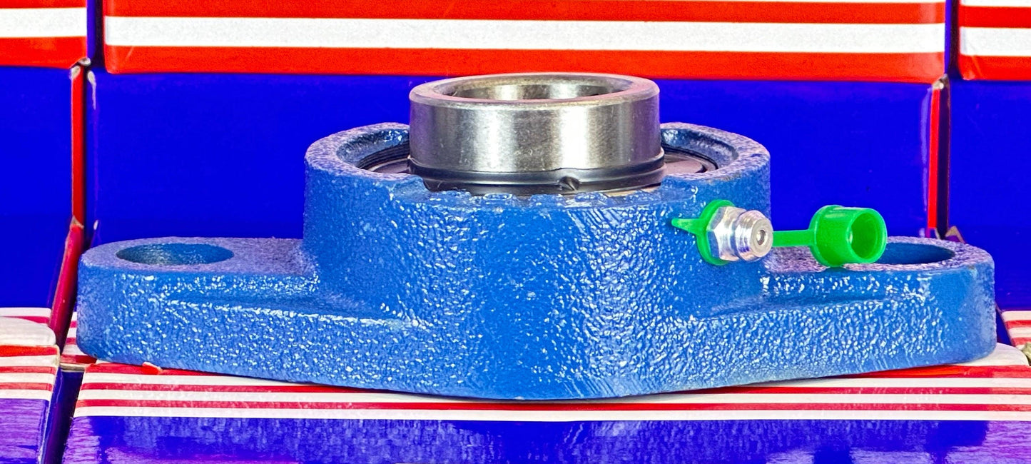 1 Bearing UCFL205-16 + 2 Bolts Flanged Cast Housing Mounted Bearings - VXB Ball Bearings