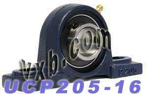 1 Bearing UCP205-16 + Pillow Block Cast Housing Mounted Bearings - VXB Ball Bearings