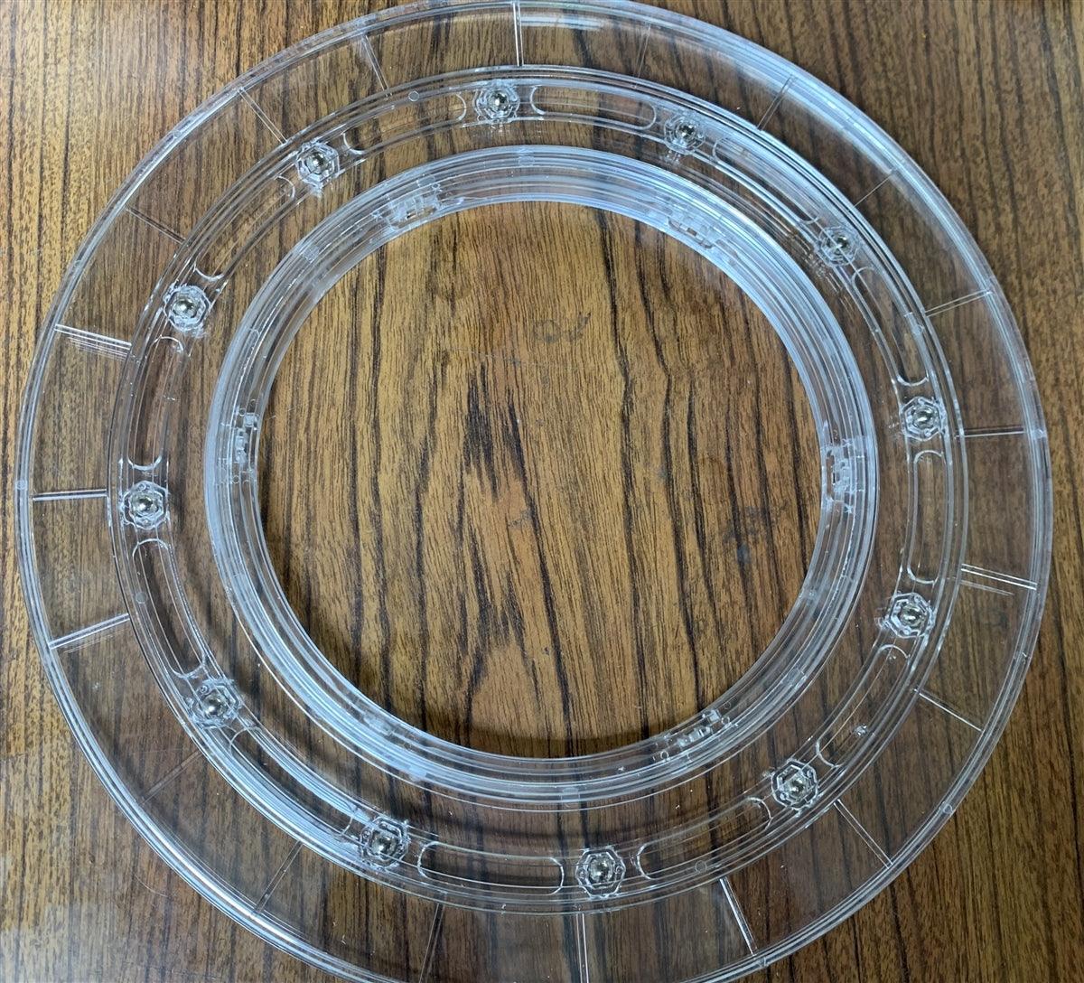 10" Inch Dia. Acrylic Lazy Susan Turntable AS6 Bearing - VXB Ball Bearings
