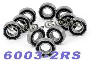 10 Sealed Bearing 6003-2RS 17x35x10 - VXB Ball Bearings