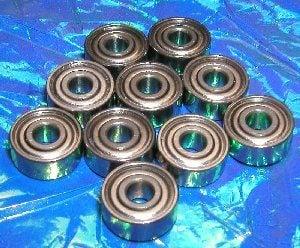 10 Shielded Bearing R3ZZ 3/16x1/2x0.196 inch 3/16 Inch Bearings - VXB Ball Bearings