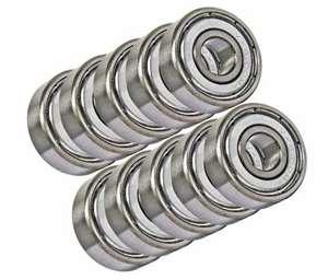 10 Shielded Bearing R4AZZ 1/4x3/4x9/32 inch Miniature - VXB Ball Bearings