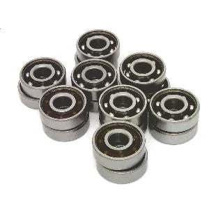 100 inline/Rollerblade/Skate Bearing Chrome Steel Open Ball bearing with Nylon Cage - VXB Ball Bearings