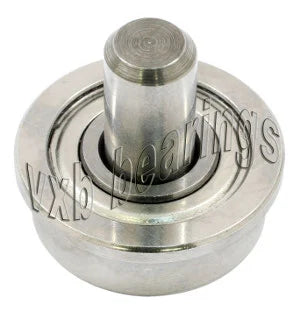 1/2 Inch Flanged Bearing with 3/16 diameter integrated 3/8 Axle - VXB Ball Bearings