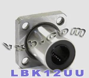 12mm Square Flanged Bushing Linear Motion - VXB Ball Bearings