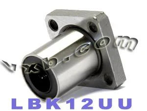 12mm Square Flanged Bushing Linear Motion - VXB Ball Bearings