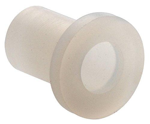 1/4" White 0.312 O.D. Nylon Flanged Plastic Bushing - VXB Ball Bearings