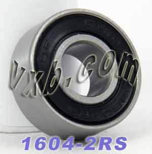 1604-2RS Sealed Bearing 3/8x7/8x11/32 inch Miniature - VXB Ball Bearings