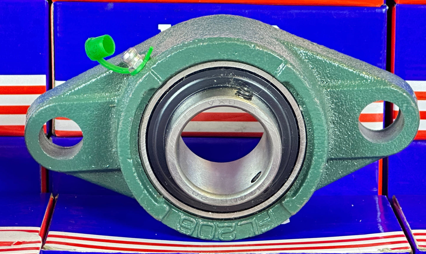 1 1/4 Inch Bearing UCFL206-20 with 2 Bolts Flanged Cast Housing Mounted Bearing