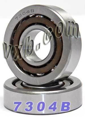 2 Angular Contact Bearing 7304B 20x52x15 - VXB Ball Bearings
