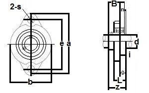 20mm Flange Bearing KFL004 Miniature Pillow Block Mounted Bearings - VXB Ball Bearings