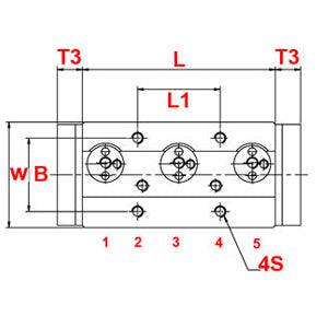 20mm=0.787" Inch Four roller Bearing Linear slide block without Linear guide - VXB Ball Bearings