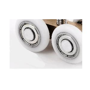 21mm OD Sliding Hanging Door Rail 4 Wheels Roller Hardware - VXB Ball Bearings