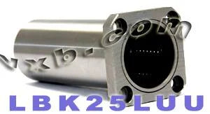 25mm Long Square Flanged Bushing Linear Motion LBK25LUU - VXB Ball Bearings