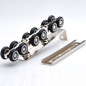 264lbs Load Capacity Pair of 12 Wheels Sliding Door Hardware - VXB Ball Bearings