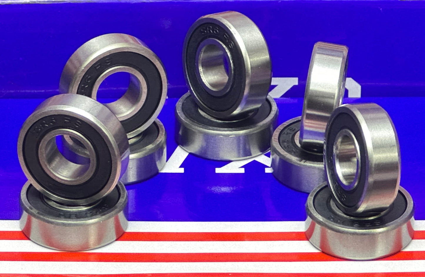 10 Stainless Steel Bearing SR6-2RS Sealed 3/8x7/8x9/32 inch Bearings