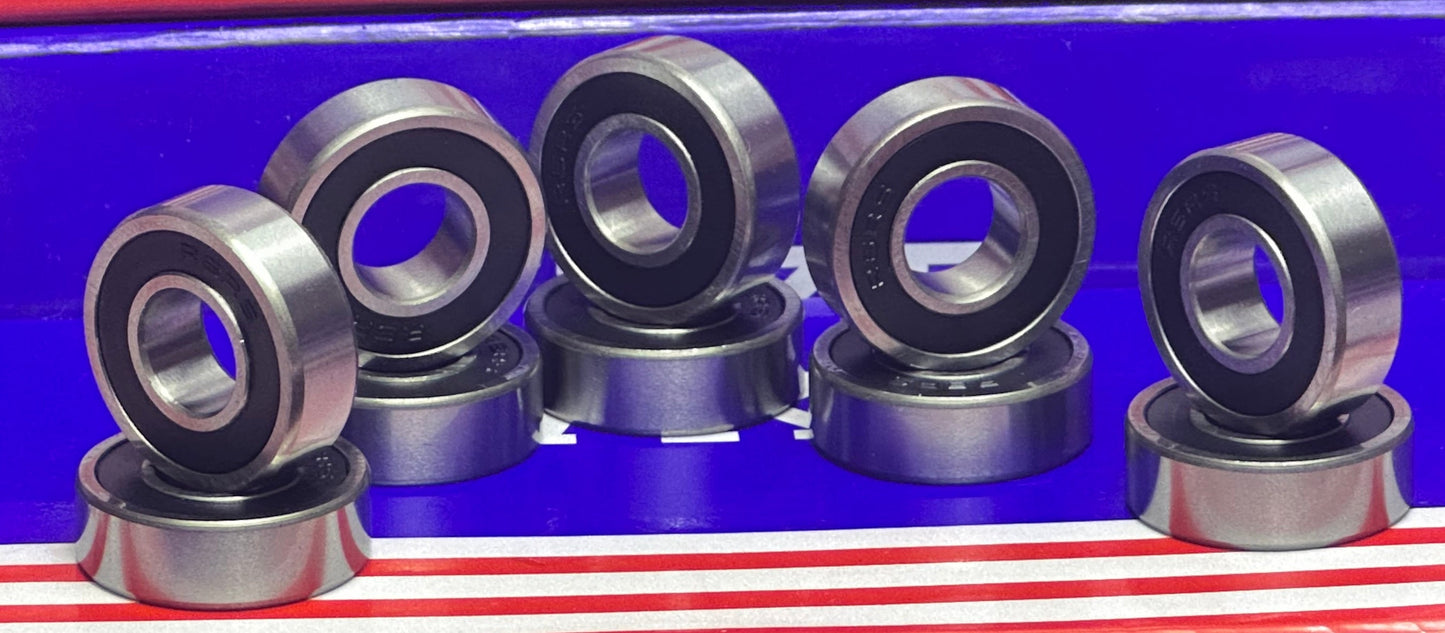 10 Sealed Bearing R6-2RS 3/8x7/8x9/32 inch Miniature
