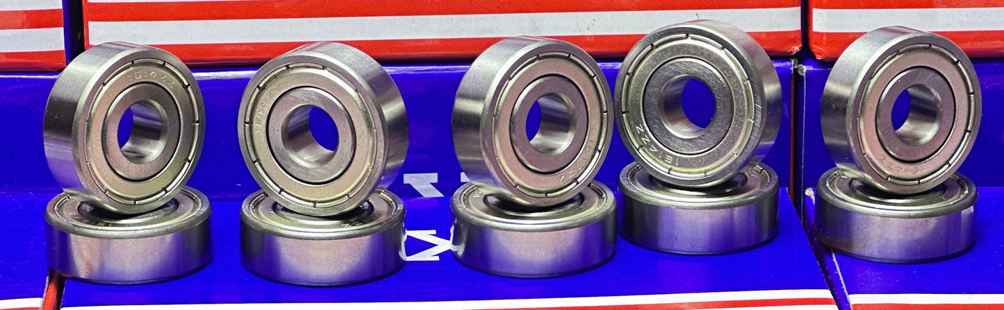 10 Shielded Bearing 1614ZZ 3/8x1 1/8x3/8 inch Miniature Bearings