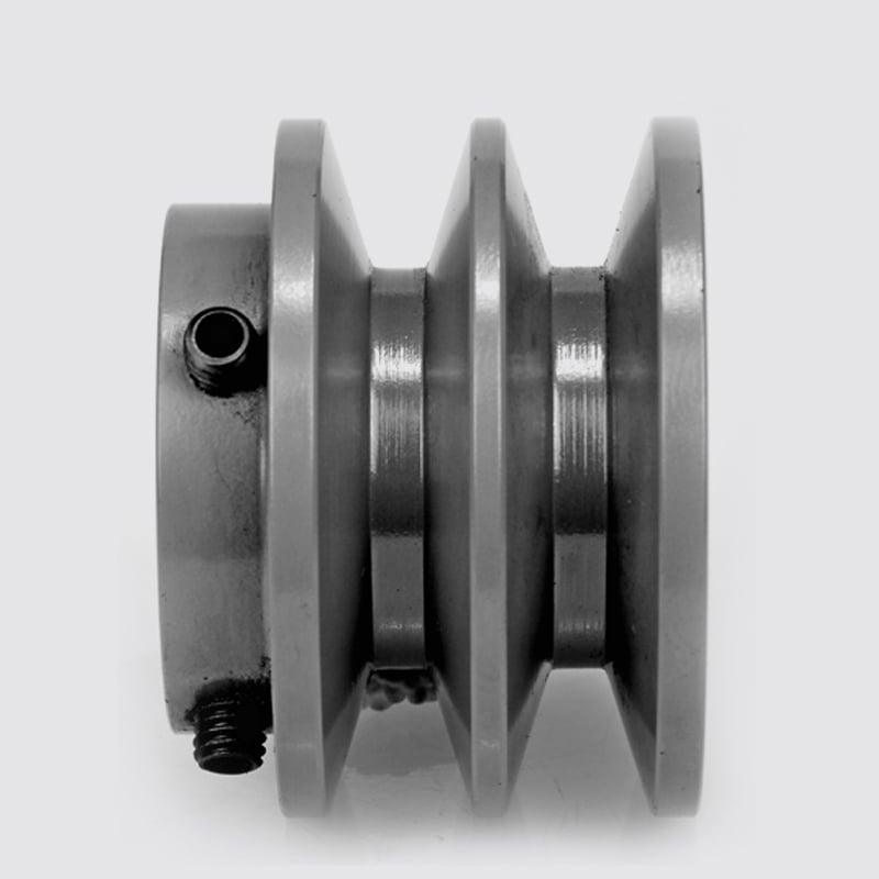 2BK25 1" Bore Solid Sheave Pulley with 2-1/2" (2.50") OD , Hex set screws for V-belts size, 5L 2BK25-1" - VXB Ball Bearings