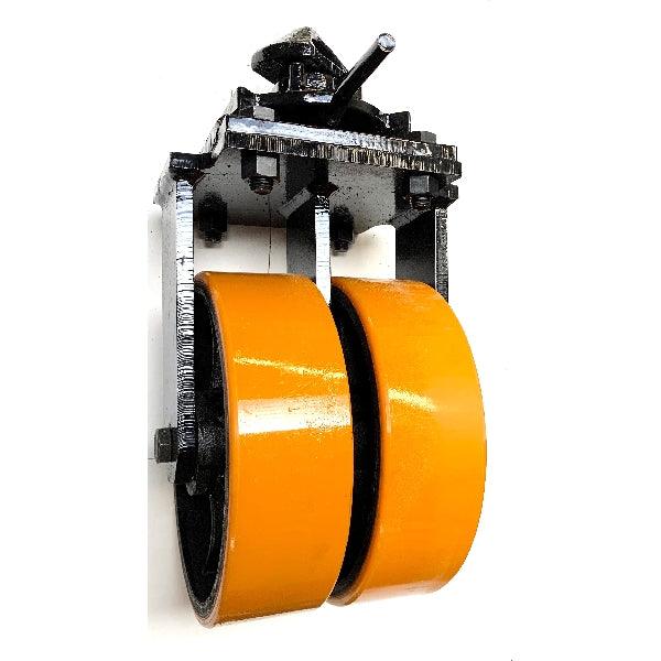 3.6 Ton Load Capacity SCDW8 Dual Wheel Rigid 8" Inch Extra Heavy Duty Container Caster - VXB Ball Bearings
