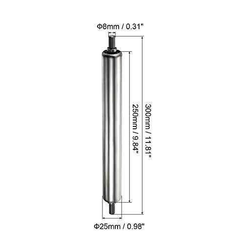 Gravity Conveyor Roller 1" Diameter 10" inch Long Stainless Steel - VXB Ball Bearings