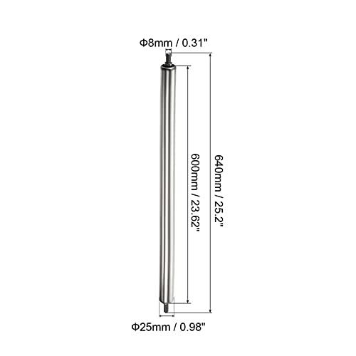 Gravity Conveyor Roller 1" Diameter 24" inch Long Stainless Steel - VXB Ball Bearings