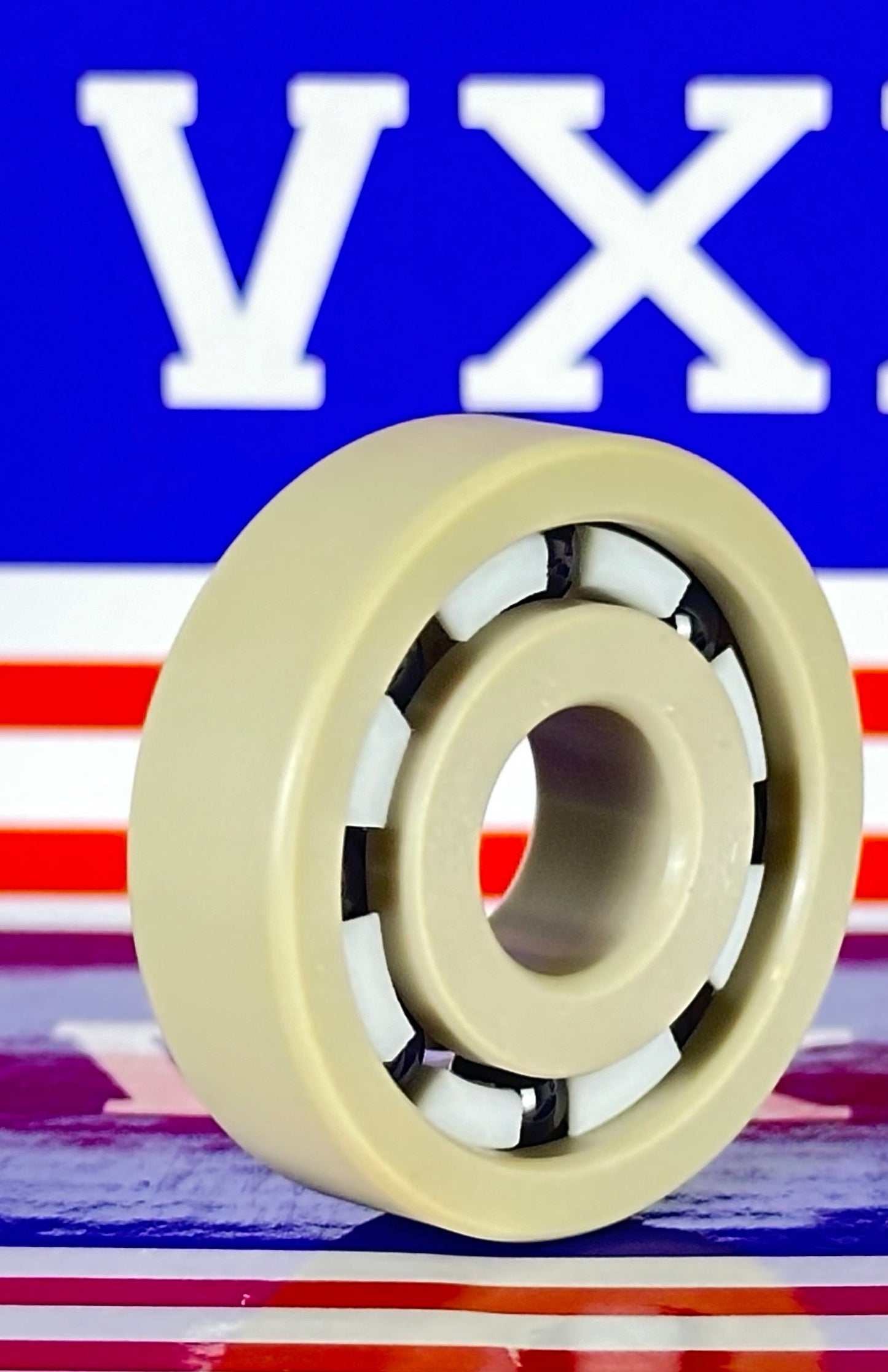 PEEK 6200 Ball Bearing PTFE cage Si3N4 Ceramic Balls 10x30x9