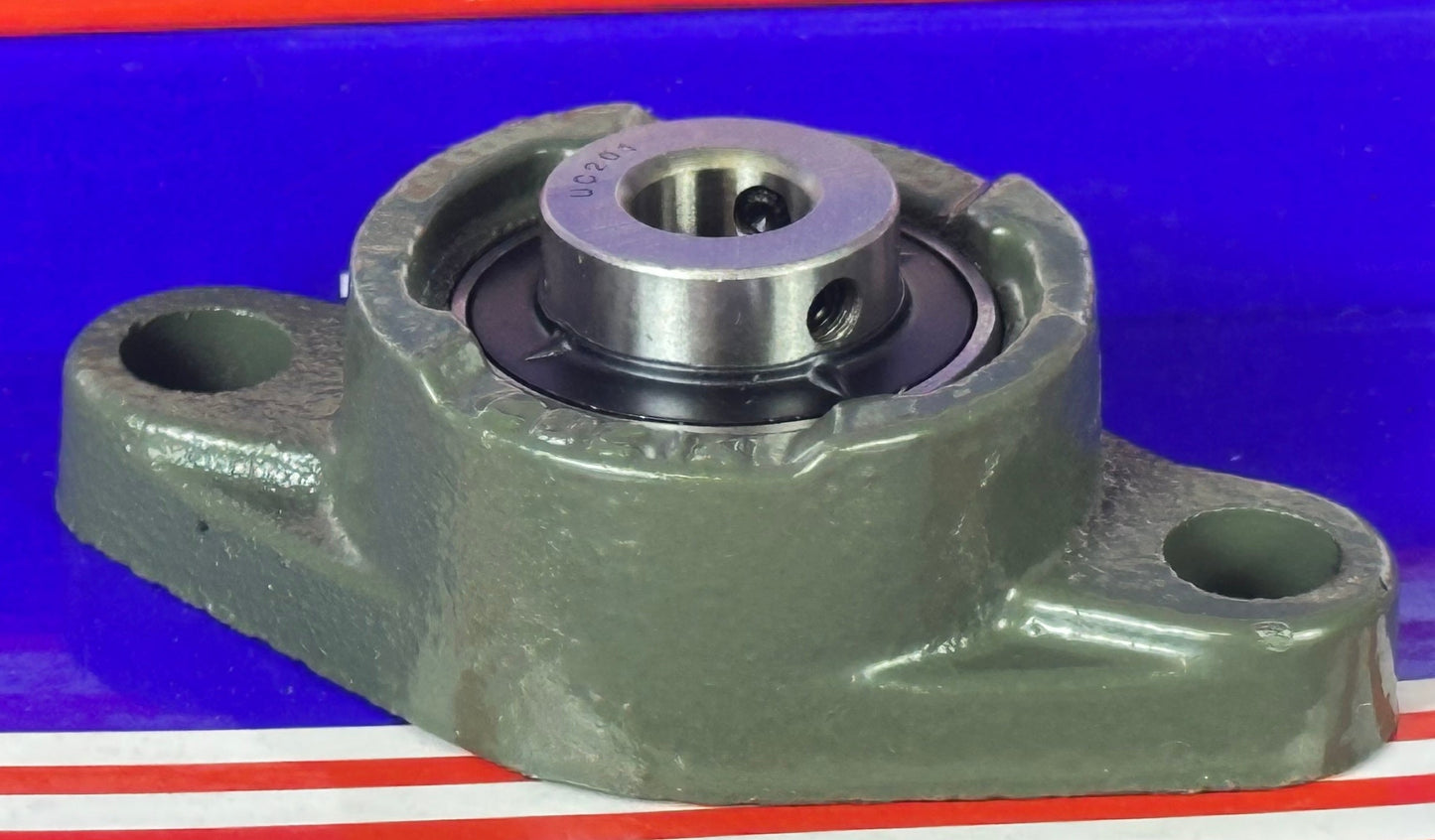 12mm Bearing UCFL201 + 2 Bolts Flanged Cast Housing Mounted Bearings