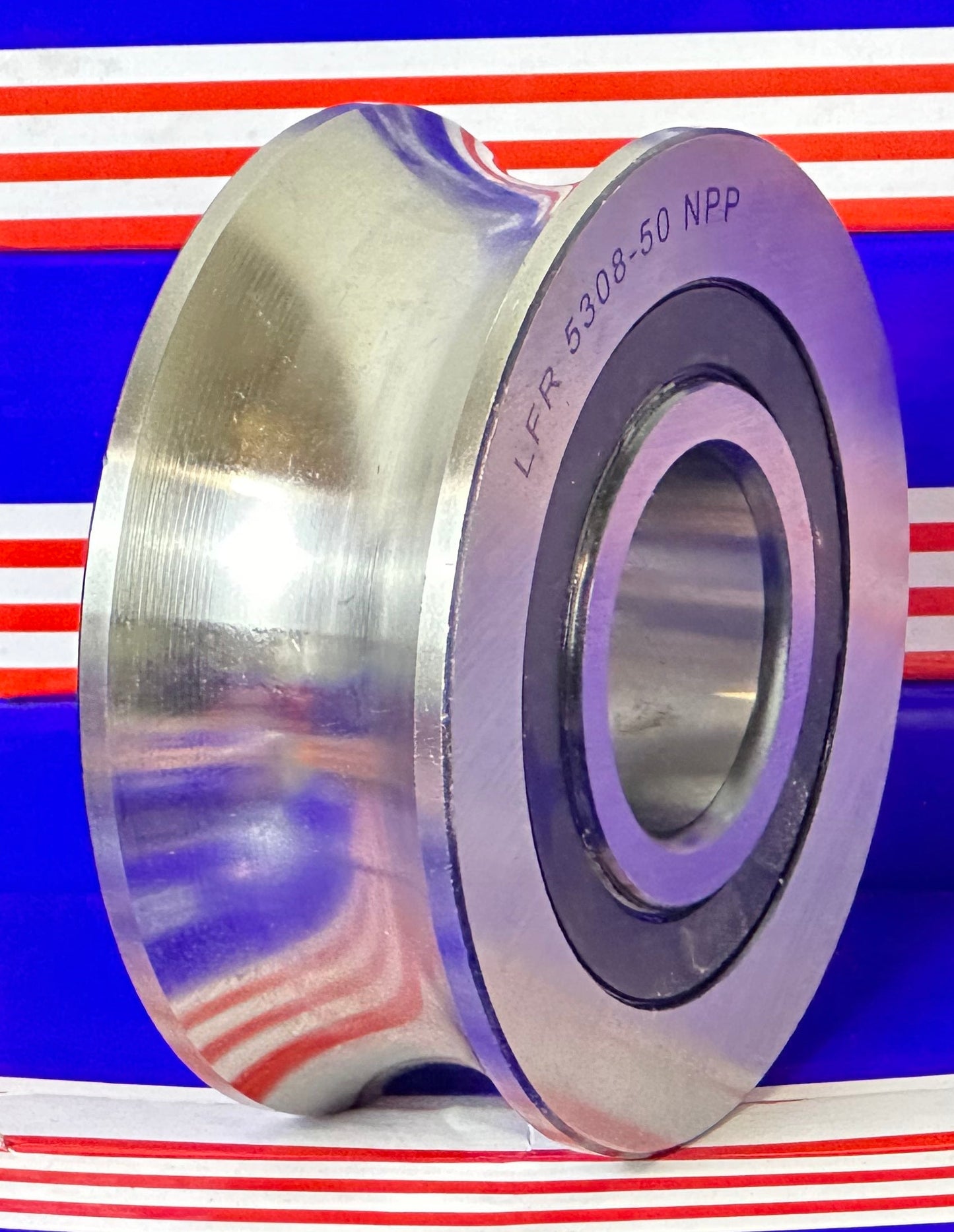 LFR5308-50-2RS 40mm ID x 50mm U Groove Sealed Track Roller Bearing Track