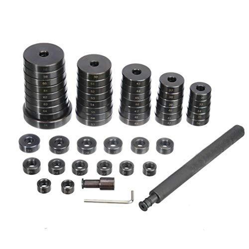 52pcs Bush Bushing Bearing Seal Driver Disc Tool Set 3/4" up to 2-15/16" inch - VXB Ball Bearings
