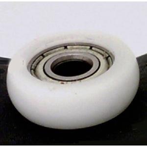5mm Bore Bearing with 17mm White Plastic round Tire 5x17x6mm - VXB Ball Bearings