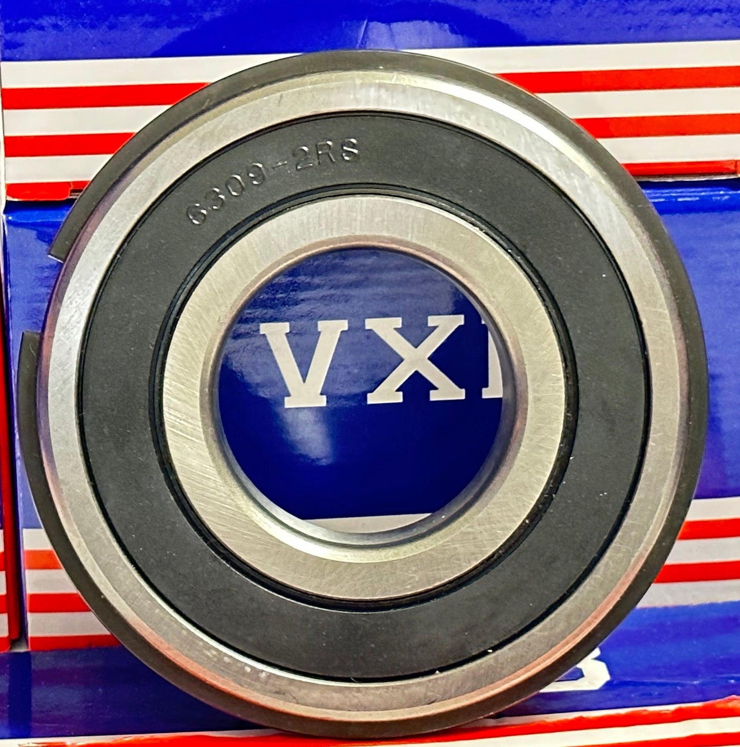 6309-2RSNR Sealed Bearing 45x100x25 with Snap Ring - VXB Ball Bearings