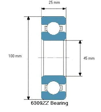 6309ZZ Bearing Deep Groove 6309ZZ - VXB Ball Bearings