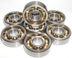 8 Skateboard Open Smooth Ball Bearing Fancy Bronze Cage - VXB Ball Bearings