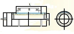 8mm Bearing/Bushing LM8LUU Linear Motion - VXB Ball Bearings