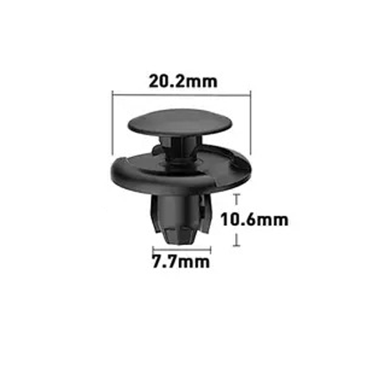 7.7mm Hole Push-in Plastic Rivet Sheet Metal Plugs size 10.6mm clip long, Bumper Type Fasteners Clips Nylon Push 7.7x10.6mm - VXB Ball Bearings