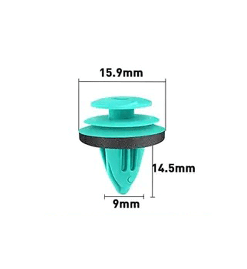 9mm Hole Push-in Plastic Rivet Sheet Metal Plugs 14.5mm long size Front Bumper Type Fasteners Clips Nylon Push 9x14.5mm - VXB Ball Bearings