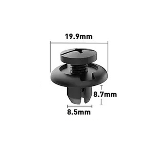 8.5mm Hole Push-in Plastic Rivet Sheet Metal Plugs size 8.7mm clip long, Bumper Type Fasteners Clips Nylon Push 8.5x8.7mm - VXB Ball Bearings