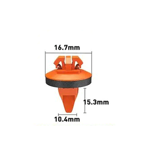 10.4mm Hole Push-in Plastic Rivet Sheet Metal Plugs size 15.3mm long Bumper Type Fasteners Clips Nylon Push 10.4x15.3mm - VXB Ball Bearings