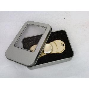 Brass color Aluminum Dual Fidget Hand Spinner Toy 42Q - VXB Ball Bearings