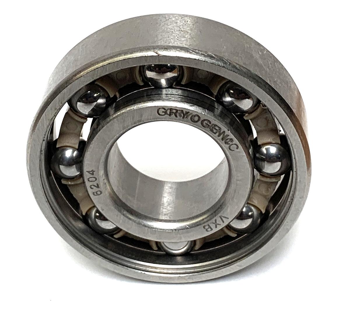 Cryogenic S6204 ABEC 3 with PEEK Cage Ball Bearing 20x47x14 - VXB Ball Bearings