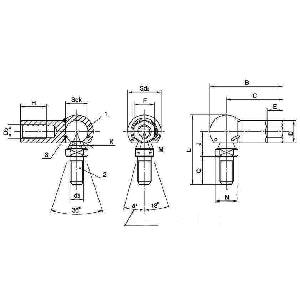 CS10 10mm L-Shape Ball Joint Rod End Bearing - VXB Ball Bearings