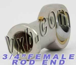 Female Rod End PHSB12L 3/4 Left hand Bearing - VXB Ball Bearings