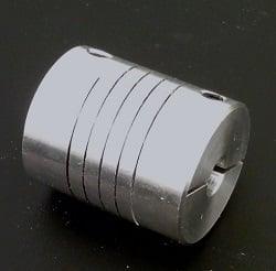 Flexible Parallel CNC Coupling D25-L30-12.7x 1/2" inch to 17mm - VXB Ball Bearings