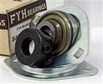 FYH Bearing SAPFL203 17mm Stamped oval 2 bolt Flanged Mounted Bearings - VXB Ball Bearings
