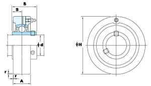 FYH Bearing UCC211-32 2 Cartridge Mounted Bearings - VXB Ball Bearings