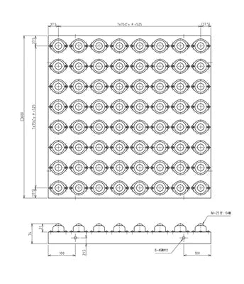 IBT-600-75 Labor saving ball transfer for conveyor lines - VXB Ball Bearings