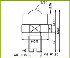 ISCS-10P1S-J IGUCHI 6 lbs Threaded Bolt Stud P1 Peek Ball Transfer Unit Made in Japan - VXB Ball Bearings